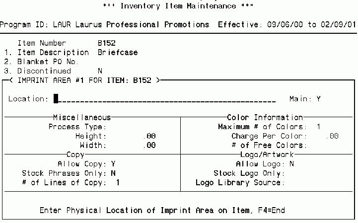 setting up the inventory28